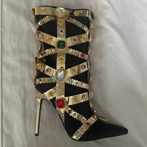 Azalea Wang style Martinez high heel booties